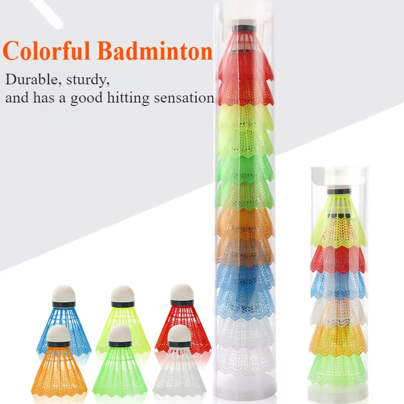 Badminton Nylon Shuttlecock - Volants de badminton en plastique colorés,