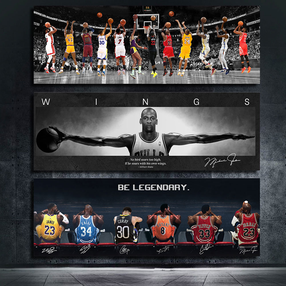 Badminton Zone - Affiche de Basket-ball de Motivation C-Curry