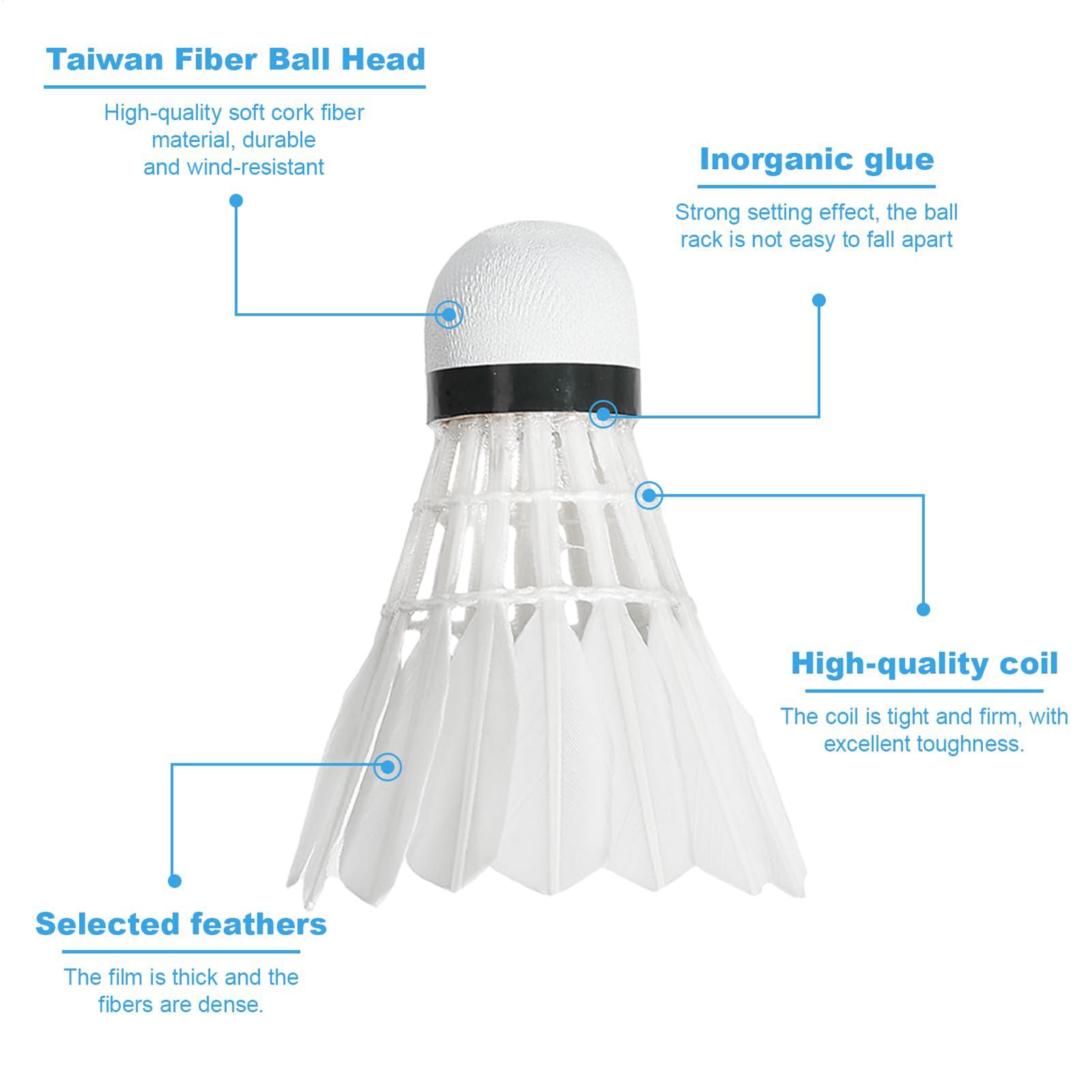 Volants de badminton, lot de 6 - Badminton Nylon Shuttlecock avis et prix