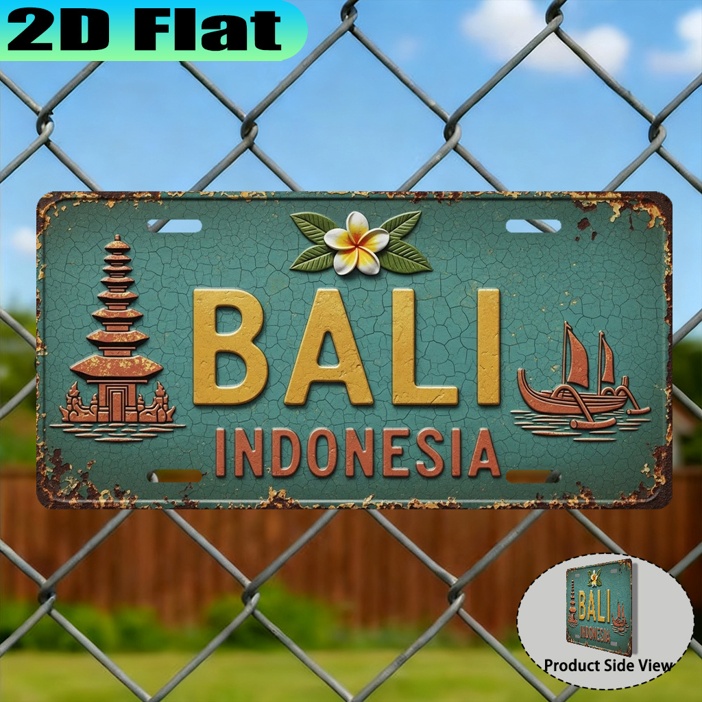 Plaque Métallique Vintage 2D B - Badminton Indonesia avis et prix