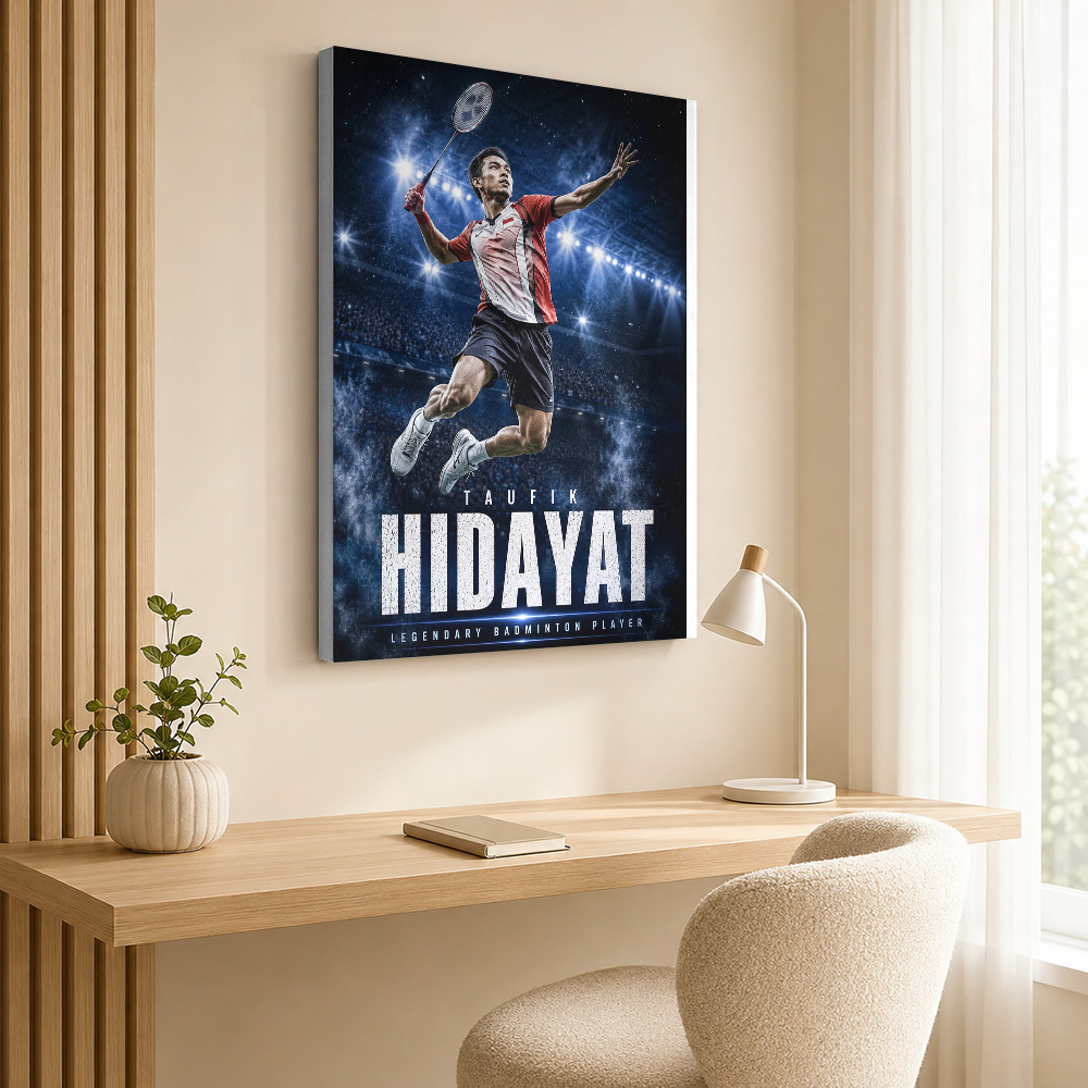 Affiche sur toile Taufik Hiday - Badminton Legend avis et prix